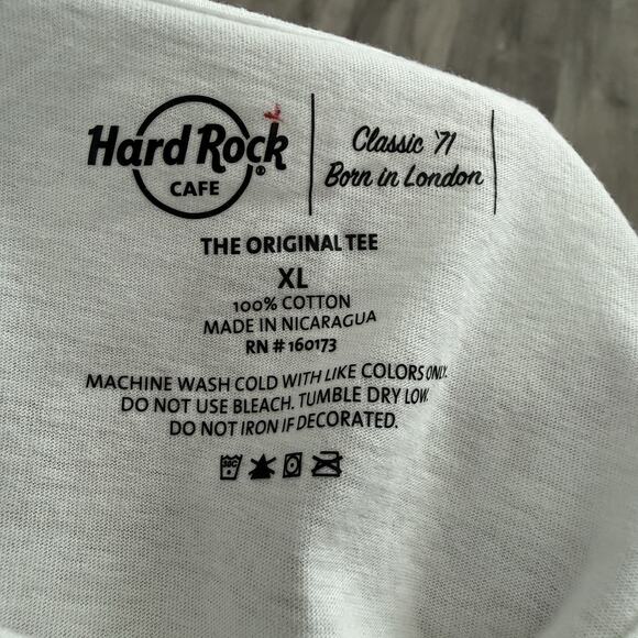 Vtg Hard Rock Cafe T-Shirt Mens XL White Key West Florida Graphic Cotton NOS - Picture 6 of 8